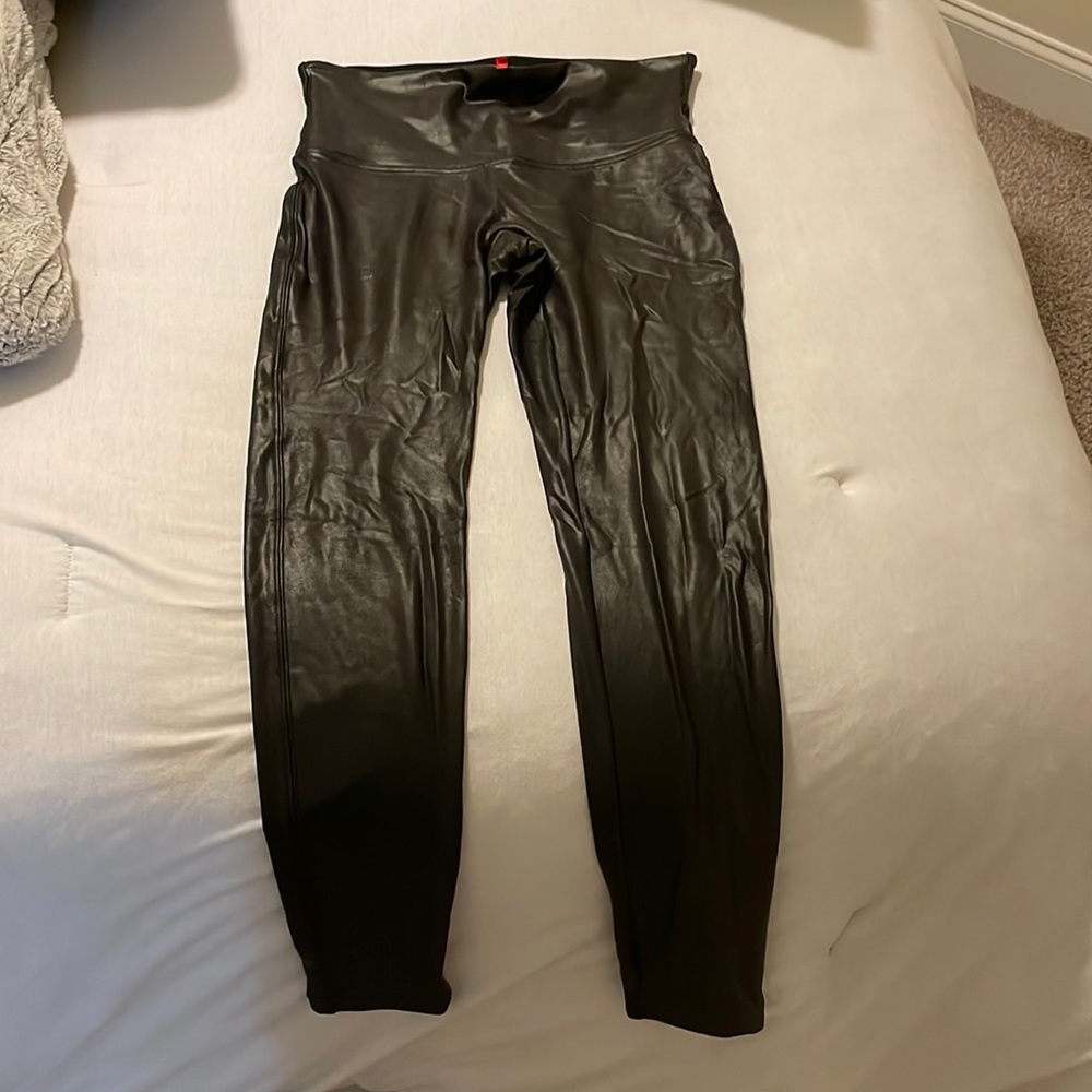 Black Spanx Leggings Size Large